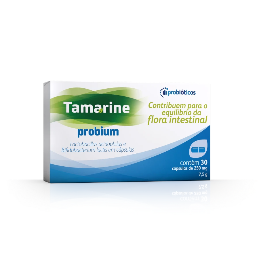 Embalagem de Tamarine Probium Caixa com 30 c??psulas