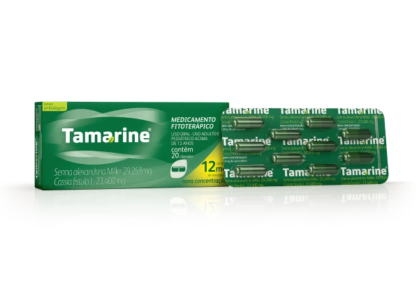 Foto da embalagem Tamarine Cápsulas 12mg
